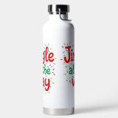 KLEURRIJKE GRAPPIGE KERSTUITSPRAAK WATERFLES (Links)