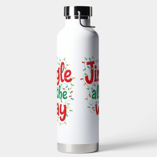 KLEURRIJKE GRAPPIGE KERSTUITSPRAAK WATERFLES (Links)