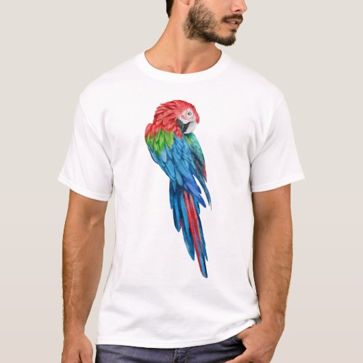 Kleurrijke grappige papegaai T-shirt | Tropical Bi (Voorkant)
