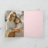 Kleurrijke Grappige Typografie Moederdag Foto Kaart (Binnen)