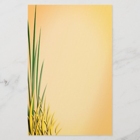 Kleurrijke graslandrand Aangepaste naam — Statione Briefpapier (Achterkant)