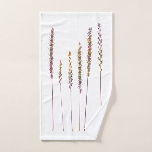 Kleurrijke grassen bad handdoek (Handdoek)