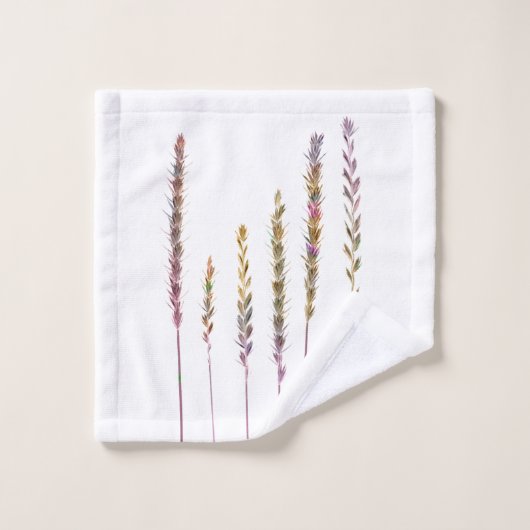 Kleurrijke grassen bad handdoek (Wasdoekje)