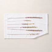 Kleurrijke grassen bad handdoek (Handdoek)