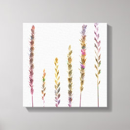 Kleurrijke grassen canvas afdruk