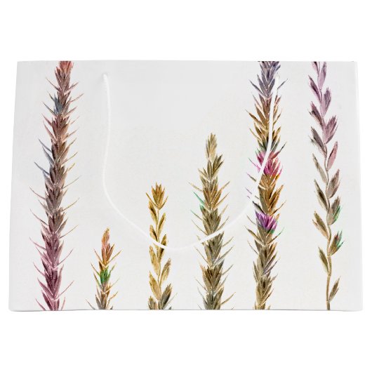 Kleurrijke grassen groot cadeauzakje (Voorkant)