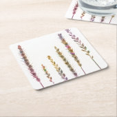 Kleurrijke grassen kartonnen onderzetters (Schuin)