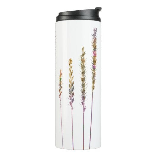 Kleurrijke grassen thermosbeker (Gedraaid links)
