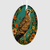 Kleurrijke Grauwe Kiekendief vogel Ornament (voorkant)