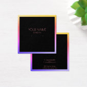 Kleurrijke grenshouder vierkante visitekaartjes (Bureau)