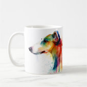 Kleurrijke Greyhound Dog Pet Coffee Mok, Cup Koffiemok (Links)