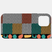 Kleurrijke Griekse sleutel Moderne abstracte kunst Case-Mate iPhone Case (Achterkant (horizontaal))
