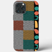 Kleurrijke Griekse sleutel Moderne abstracte kunst Case-Mate iPhone Case (Achterkant)
