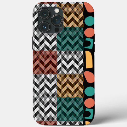Kleurrijke Griekse sleutel Moderne abstracte kunst Case-Mate iPhone Case (Achterkant)