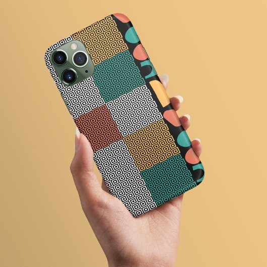 Kleurrijke Griekse sleutel Moderne abstracte kunst Case-Mate iPhone Case