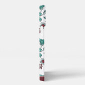 Kleurrijke grienery florale patroon, gepersonalise iPhone hoesje (Rechterkant)