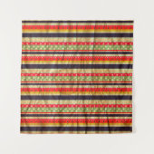 Kleurrijke grijpstrepen naadloos patroon wandkleed (Voorkant (horizontaal))