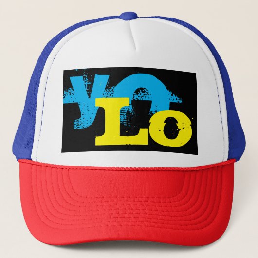 kleurrijke grijze rok YOLO | Trucker Pet (Voorkant)