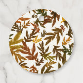 Kleurrijke Griljige Herfst Bladeren Bedankjes Labels (Achterkant)