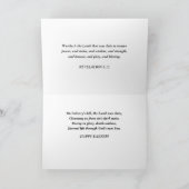 Kleurrijke grillige Art Nouveau Forest Happy Easte Feestdagen Kaart (Binnen)