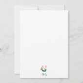 Kleurrijke grillige bloemen bruiloft save the date (Achterkant)