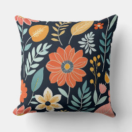 Kleurrijke grillige Boho bloemen Kussen