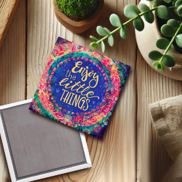 Kleurrijke grillige Boho Little Things-inspiratie Magneet
