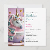 KLEURRIJKE GRILLIGE EENHOORNS VERJAARDAG KAART (Achterkant)