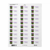  kleurrijke grillige eigenzinnige boom etiket (Full Sheet)