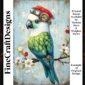 Kleurrijke grillige Punk vogelpapegaai J9L Decoupa Tissuepapier