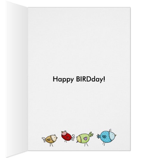 Kleurrijke grillige vogels-  (Binnen (Rechts))