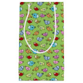 Kleurrijke grillige vogels klein cadeauzakje (Voorkant)