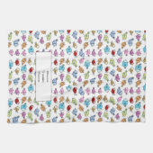 Kleurrijke grillige vogels theedoek (Horizontaal)