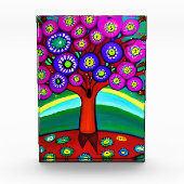  kleurrijke grillige volkskunst fotoblokken (Voorkant)