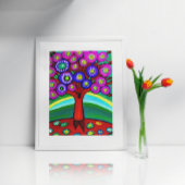  kleurrijke grillige volkskunst poster