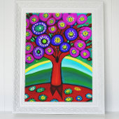  kleurrijke grillige volkskunst poster