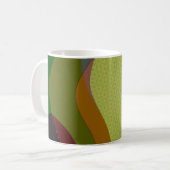 Kleurrijke groene Abstracte kunst 1209 Koffiemok (Voorkant links)