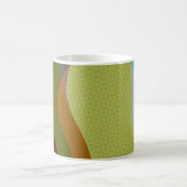 Kleurrijke groene Abstracte kunst 1209 Koffiemok (Center)