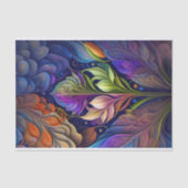 Kleurrijke groene blauwe roze platte illustratie tissuepapier