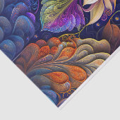 Kleurrijke groene blauwe roze platte illustratie tissuepapier