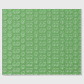 Kleurrijke groene kerstverpakkings papier (Vlak)