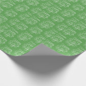 Kleurrijke groene kerstverpakkings papier (Hoek)