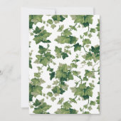 Kleurrijke Groene Klimklimklimop op Witte BG Notitiekaartje (Voorkant)