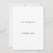 Kleurrijke Groene Klimklimklimop op Witte BG Notitiekaartje (Achterkant)