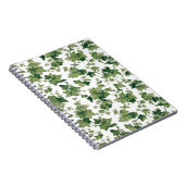 Kleurrijke groene klimmende ijver notitieboek (Rechterzijde)