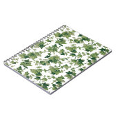 Kleurrijke groene klimmende ijver notitieboek (Linkerzijde)