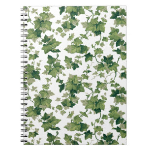 Kleurrijke groene klimmende ijver notitieboek