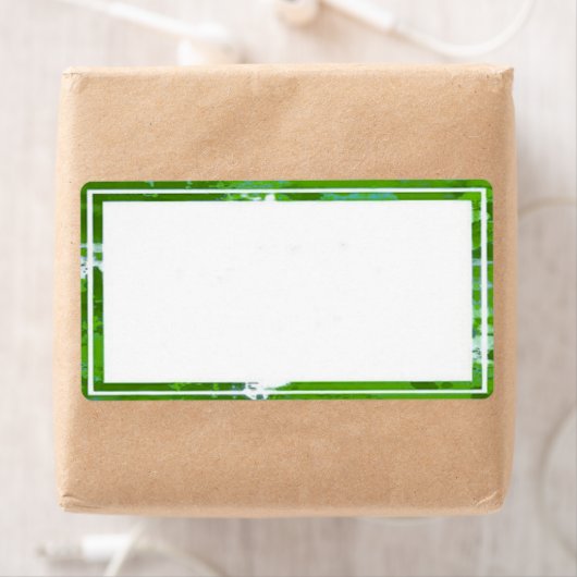 Kleurrijke groene randlabels etiket (Insitu)