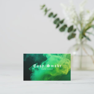 Kleurrijke Groene Rook Vape Shop Visitekaartje