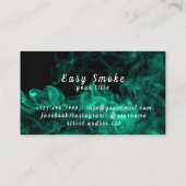 Kleurrijke Groene Rook Vape Shop Visitekaartje (Achterkant)